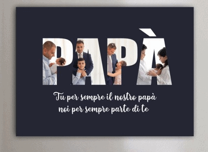  idee regali natale personalizzati  per il papà fotoquadro