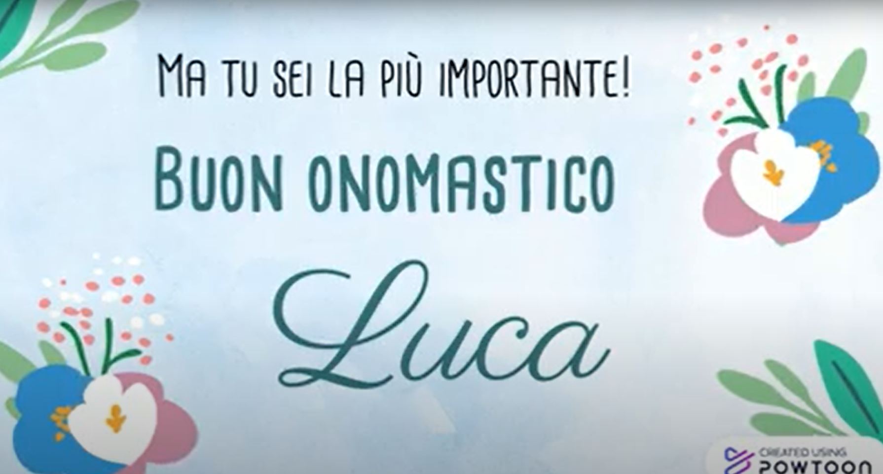 Tanto auguri di Buon onomastico Luca