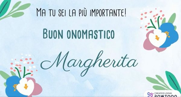 Tanti auguri di buon onomastico margherita!